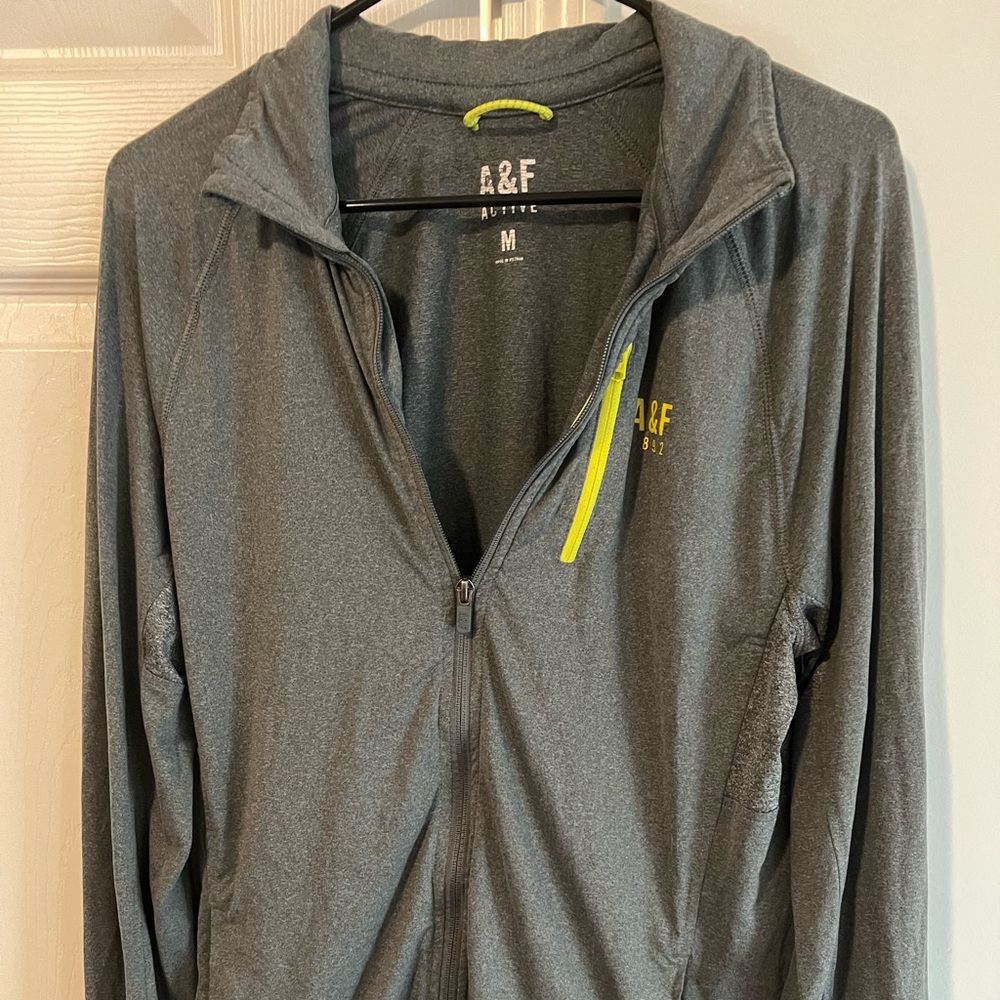 A&F zip up jacket light weight